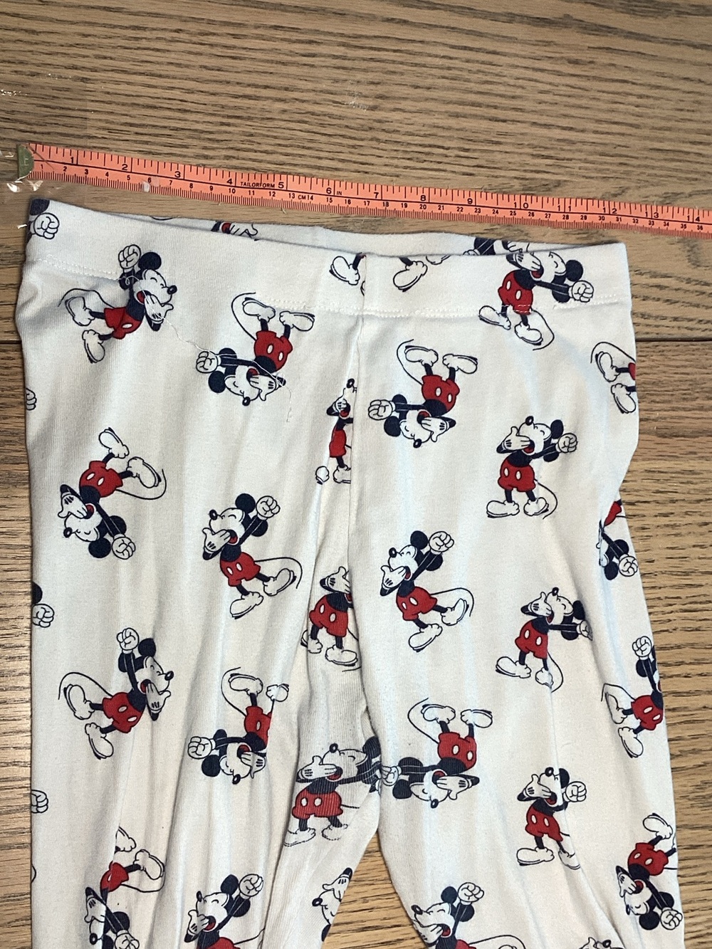 Disney White Pajama Set with Red & Black Cartoon Print - Picture 3 of 7